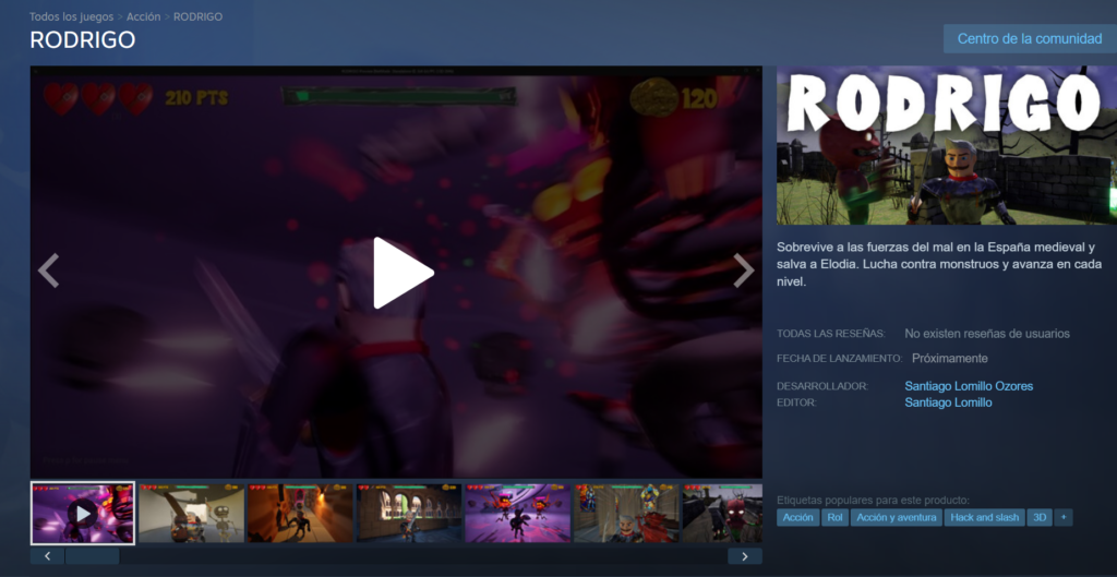 Página en steam image